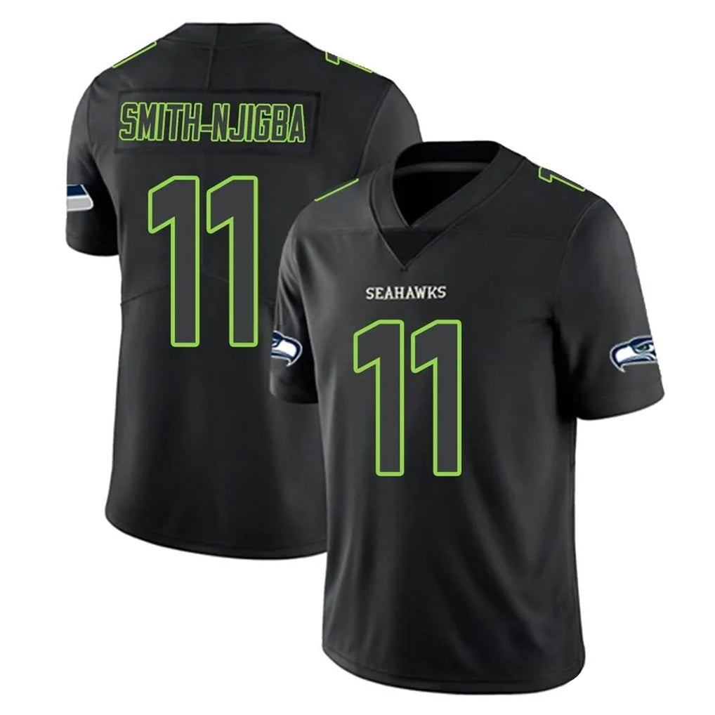 Choea S.Seahawks #11 Jaxon Smith-Njigba Player Black Impact Limited Home Game Stitched Jerseys