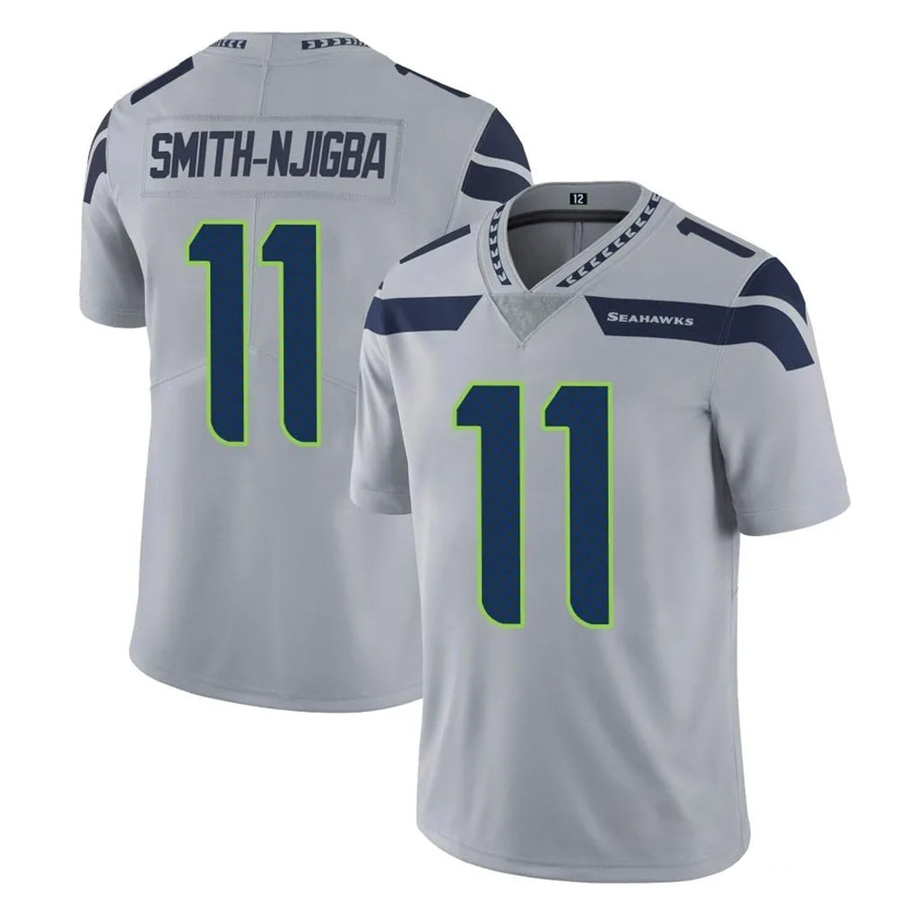 Choea S.Seahawks #11 Jaxon Smith-Njigba Player Gray Limited Vapor Untouchable Home Game Stitched Jerseys