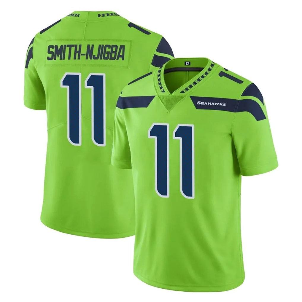 Choea S.Seahawks #11 Jaxon Smith-Njigba Player Green Limited Color Rush Home Game Stitched Jerseys