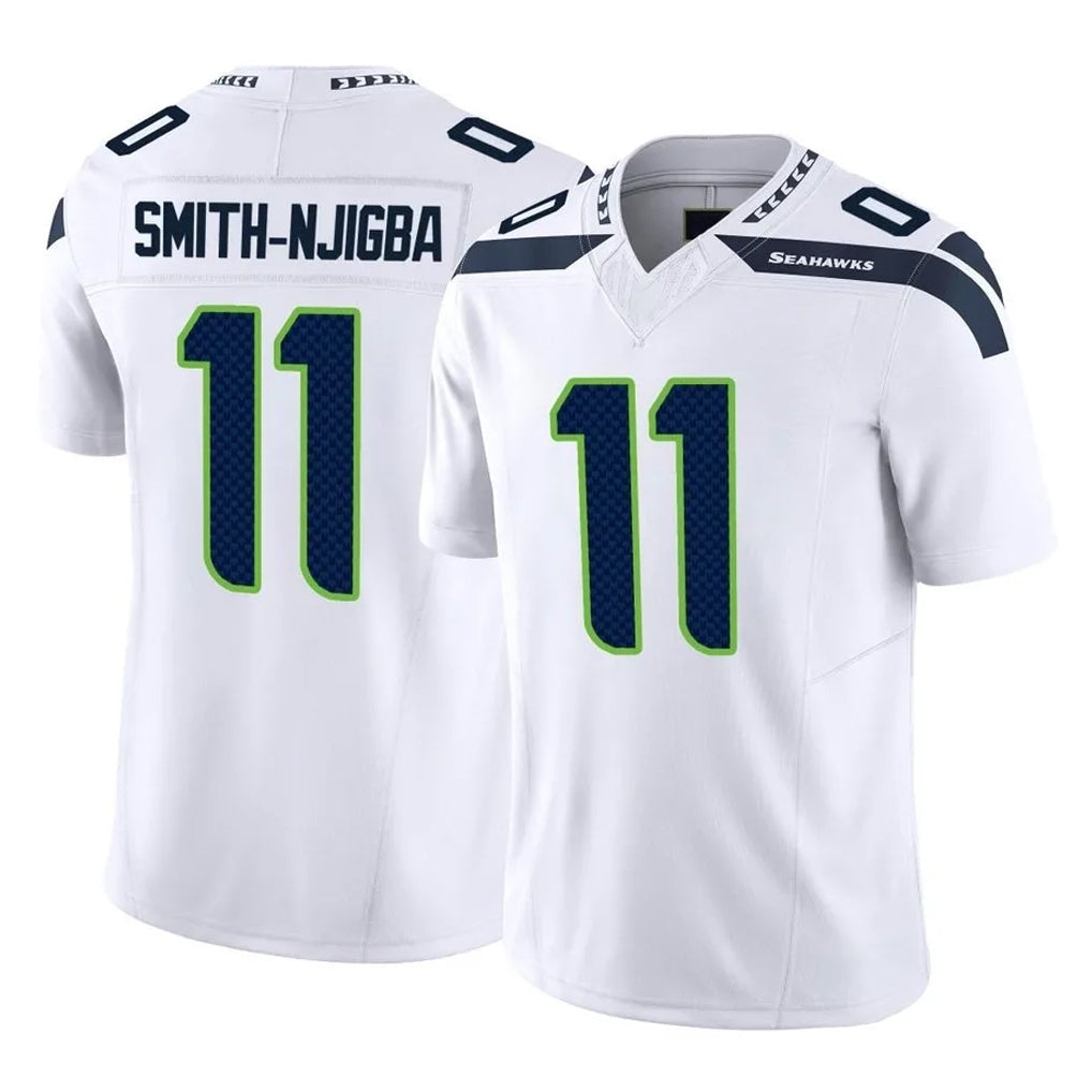 Choea S.Seahawks #11 Jaxon Smith-Njigba Player White Limited Vapor F.U.S.E. Home Game Stitched Jerseys