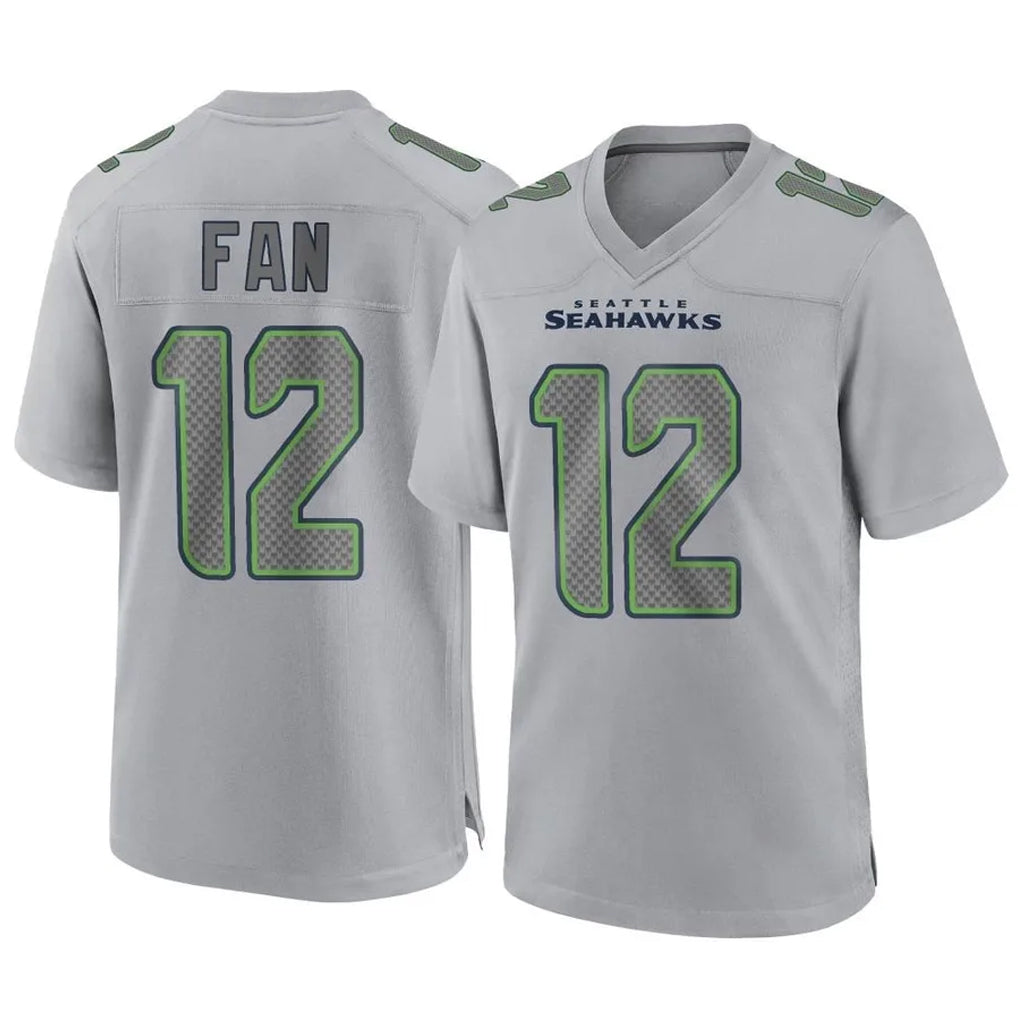 Choea S.Seahawks #12 12th Fan Player Gray Atmosphere Fashion Home Game Stitched Jerseys