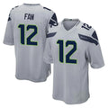 Choea S.Seahawks #12 12th Fan Player Gray Home Game Stitched Jerseys