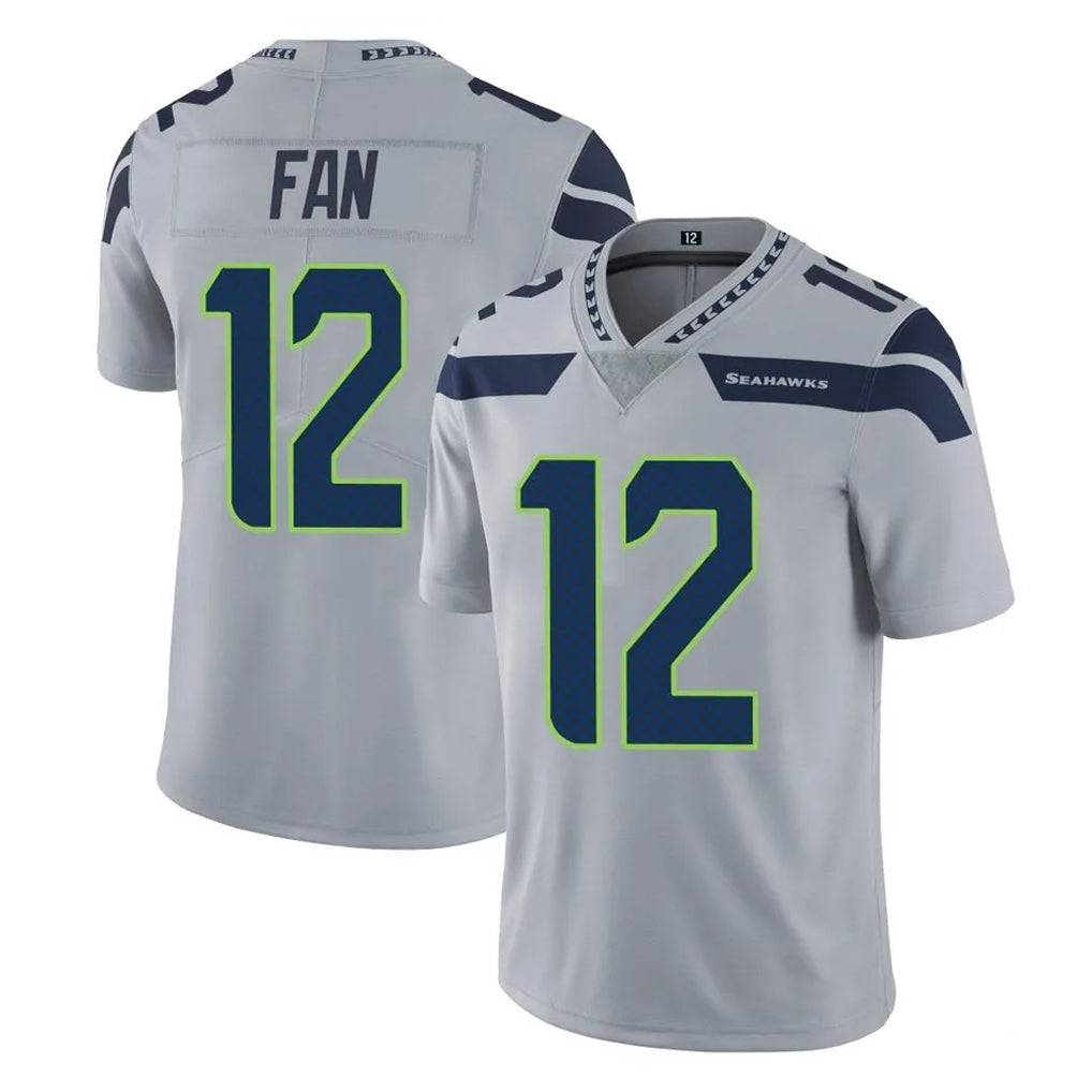 Choea S.Seahawks #12 12th Fan Player Gray Limited Vapor Untouchable Home Game Stitched Jerseys