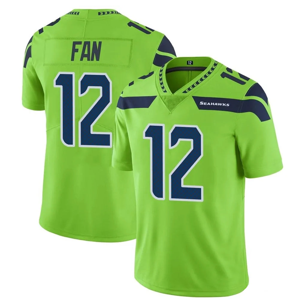 Choea S.Seahawks #12 12th Fan Player Green Limited Color Rush Home Game Stitched Jerseys