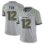 Choea S.Seahawks #12 12th Fan Player Grey Limited 2025 Rivalries Collection Home Game Stitched Jerseys