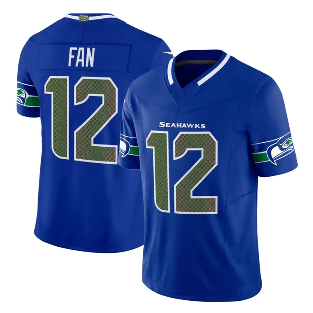 Choea S.Seahawks #12 12th Fan Player Royal Rivalries Vapor Limited Home Game Stitched Jerseys
