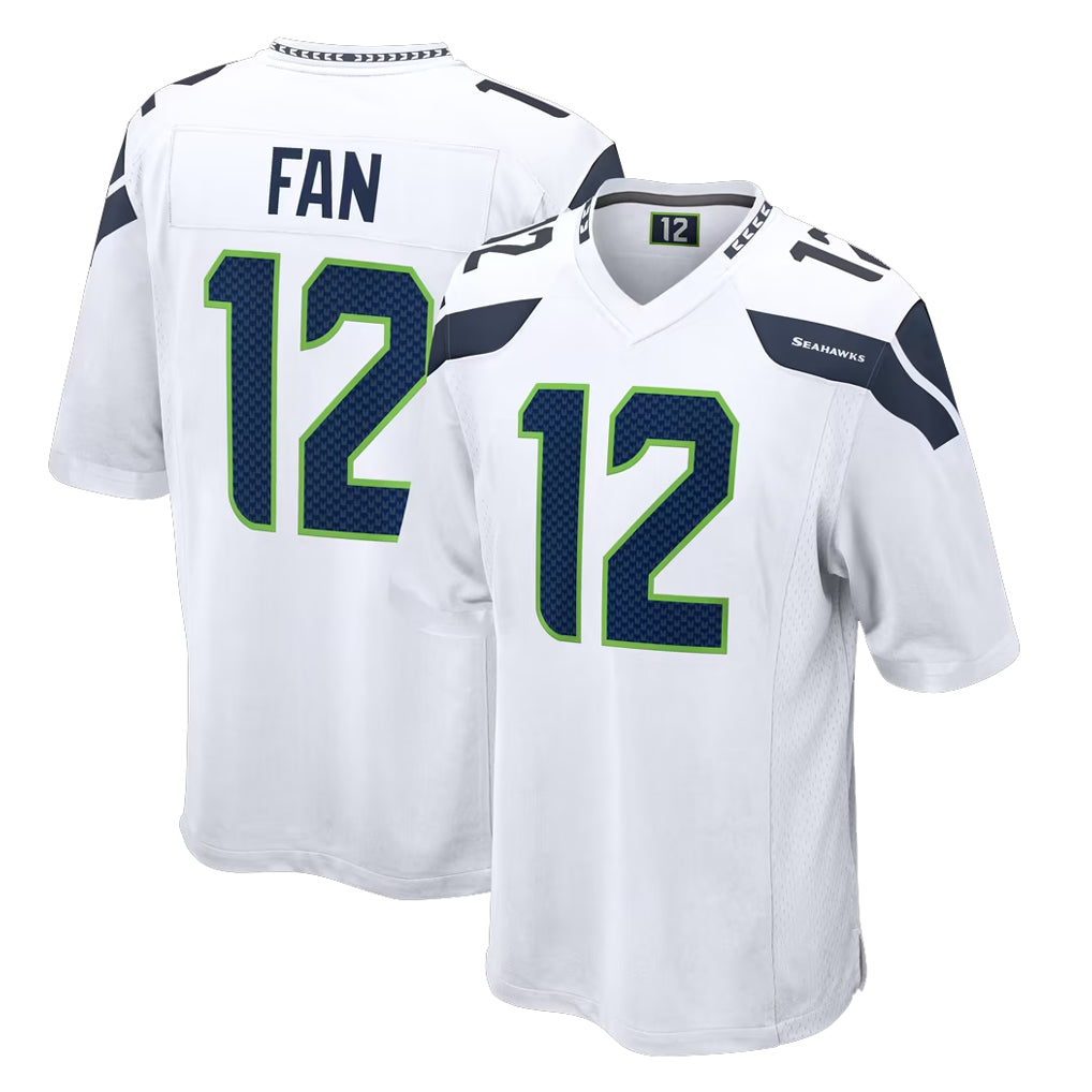 Choea S.Seahawks #12 12th Fan Player White Home Game Stitched Jerseys