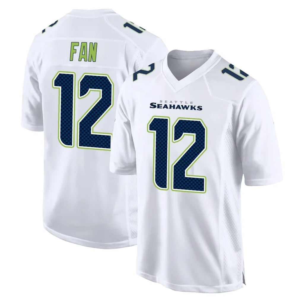 Choea S.Seahawks #12 12th Fan Player White Tundra Fashion Home Game Stitched Jerseys