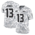 Choea S.Seahawks #13 Ernest Jones IV Player Arctic Camo Limited Salute To Service Home Game Stitched Jerseys