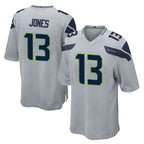 Choea S.Seahawks #13 Ernest Jones IV Player Gray Home Game Stitched Jerseys