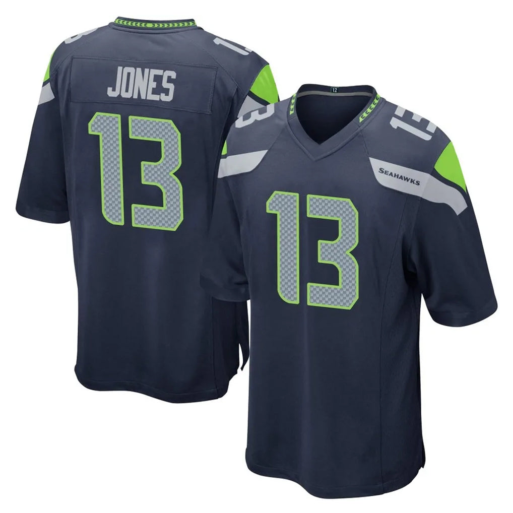 Choea S.Seahawks #13 Ernest Jones IV Player Navy Home Game Stitched Jerseys