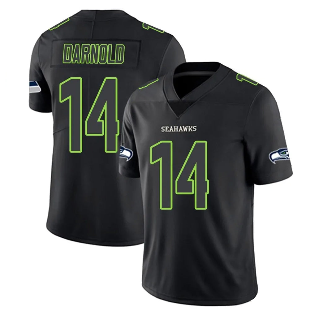 Choea S.Seahawks #14 Sam Darnold Player Black Impact Limited Home Game Stitched Jerseys