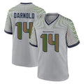 Choea S.Seahawks #14 Sam Darnold Player Grey 2025 Rivalries Collection Home Game Stitched Jerseys