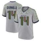 Choea S.Seahawks #14 Sam Darnold Player Grey 2025 Rivalries Collection Home Game Stitched Jerseys
