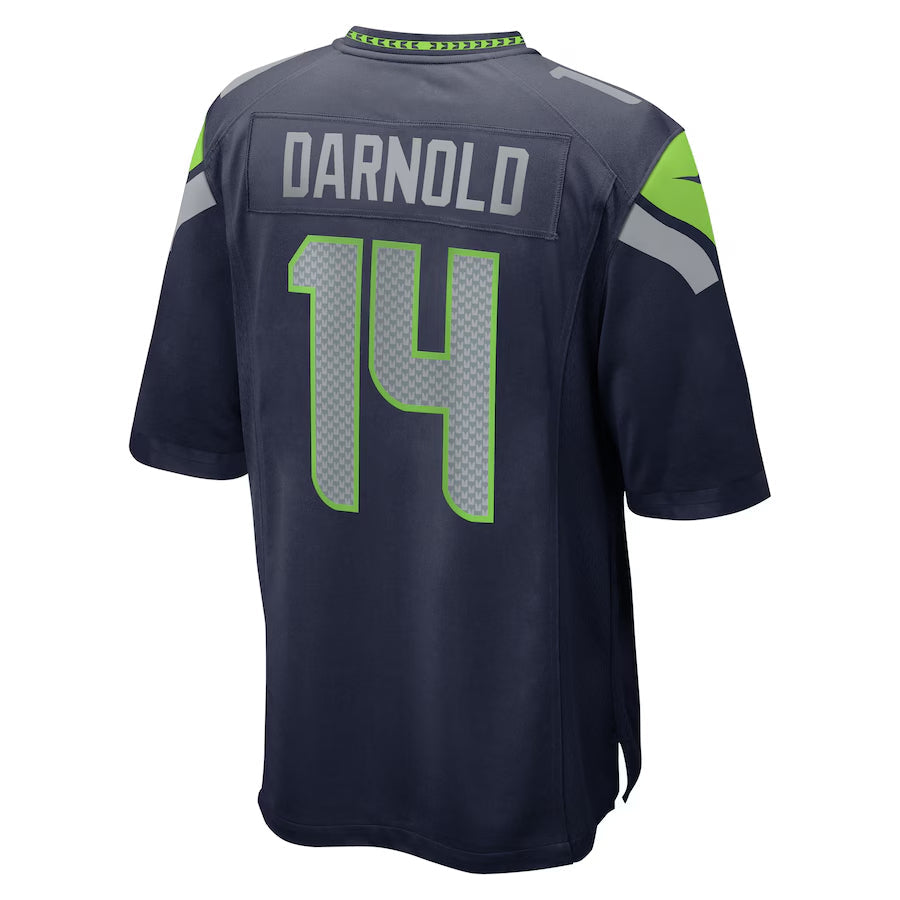 Choea S.Seahawks #14 Sam Darnold Player Navy Home Game Football Jerseys