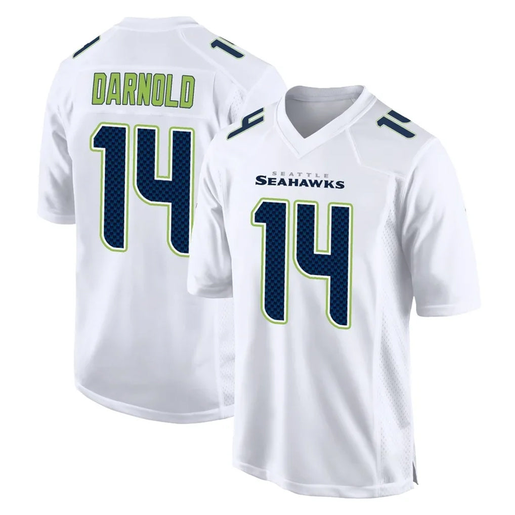 Choea S.Seahawks #14 Sam Darnold Player White Tundra Fashion Home Game Stitched Jerseys