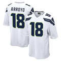 Choea S.Seahawks #18 Elijah Arroyo Player White Home Game Stitched Jerseys
