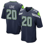 Choea S.Seahawks #20 Julian Love Player Navy Home Game Stitched Jerseys