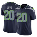 Choea S.Seahawks #20 Julian Love Player Navy Limited Vapor F.U.S.E. Home Game Stitched Jerseys
