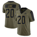 Choea S.Seahawks #20 Julian Love Player Olive Salute To Service Limited Game Stitched Jerseys