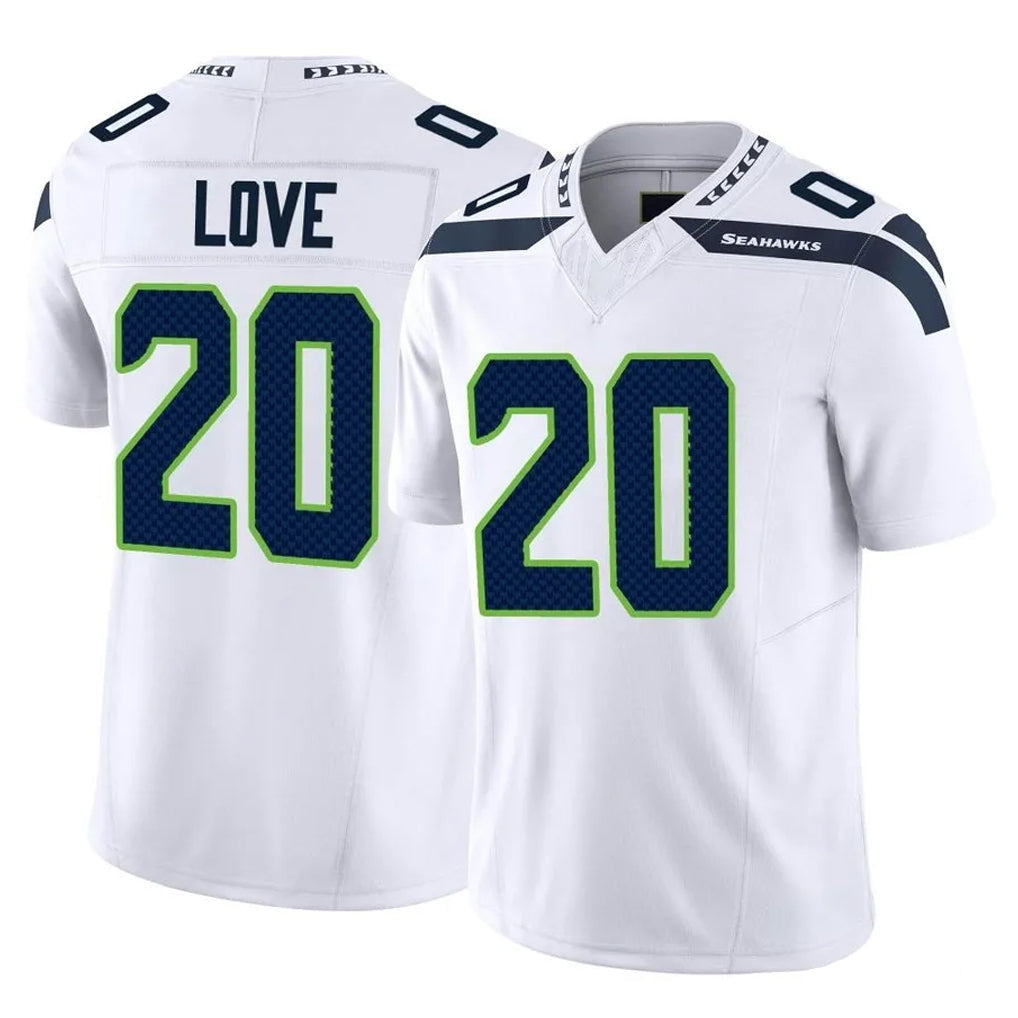 Choea S.Seahawks #20 Julian Love Player White Limited Vapor F.U.S.E. Home Game Stitched Jerseys