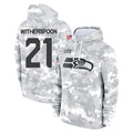 Choea S.Seahawks #21 Devon Witherspoon Player Arctic Camo Limited Salute to Service Pullover Hoodies Game Stitched Jerseys