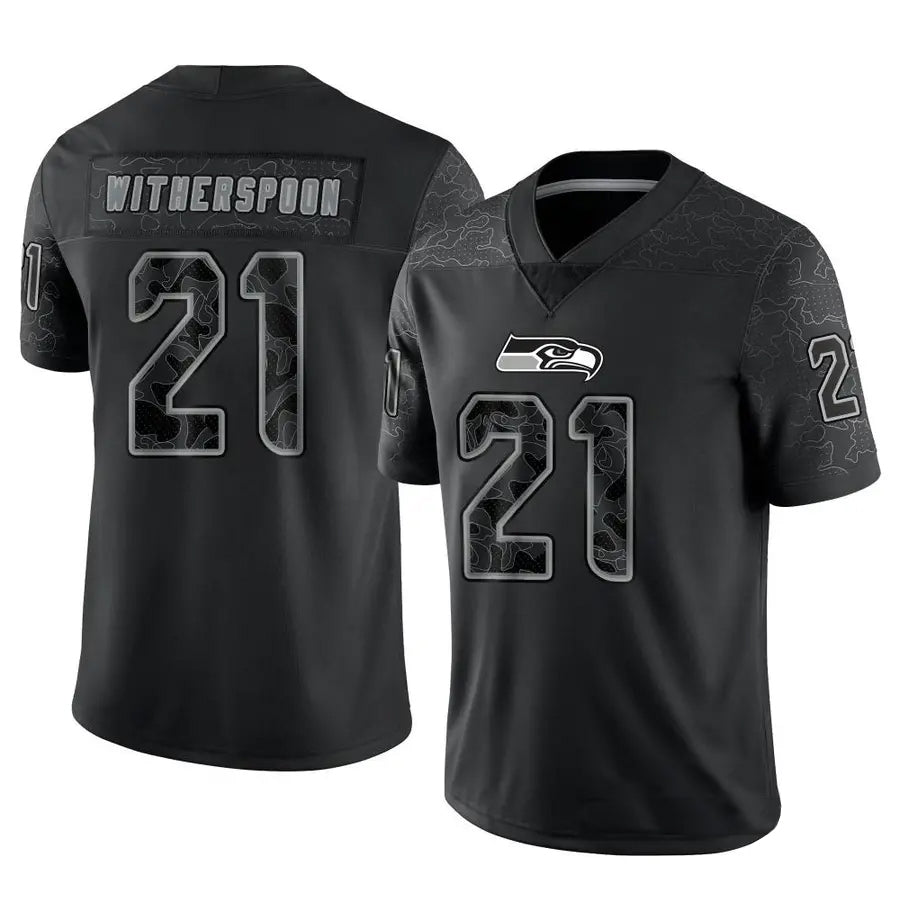 Choea S.Seahawks #21 Devon Witherspoon Player Black RFLCTV Limited Stitched Jerseys