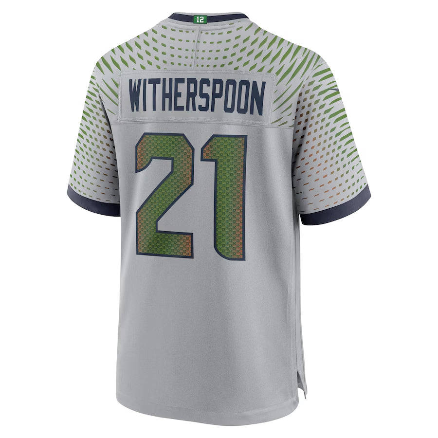 Choea S.Seahawks #21 Devon Witherspoon Player Gray Rivalries Collection Game Stitched Jerseys