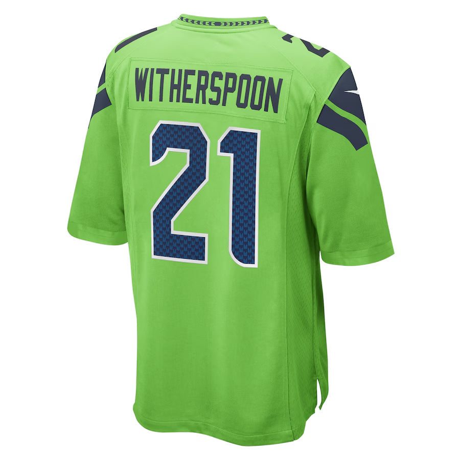 Choea S.Seahawks #21 Devon Witherspoon Player Green Home Game Stitched Jerseys