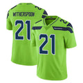 Choea S.Seahawks #21 Devon Witherspoon Player Green Limited Color Rush Home Game Stitched Jerseys