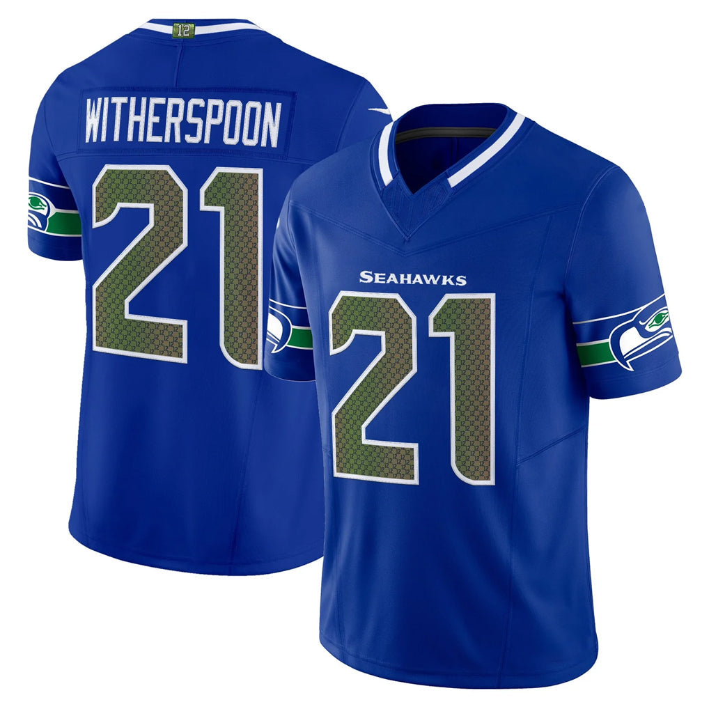 Choea S.Seahawks #21 Devon Witherspoon Player Royal Rivalries Vapor Limited Home Game Stitched Jerseys