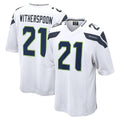 Choea S.Seahawks #21 Devon Witherspoon Player White Home Game Stitched Jerseys