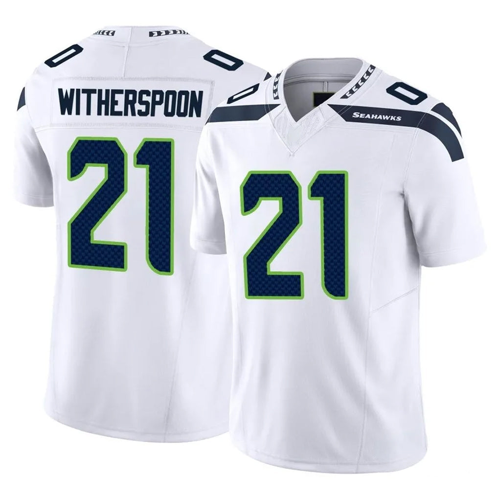 Choea S.Seahawks #21 Devon Witherspoon Player White Limited Vapor F.U.S.E. Home Game Stitched Jerseys