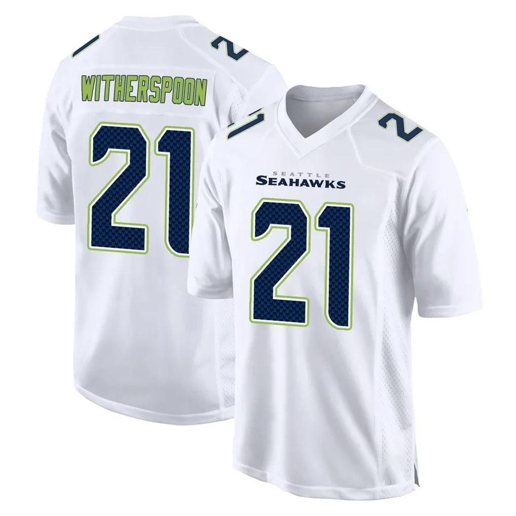 Choea S.Seahawks #21 Devon Witherspoon Player White Tundra Fashion Home Game Stitched Jerseys