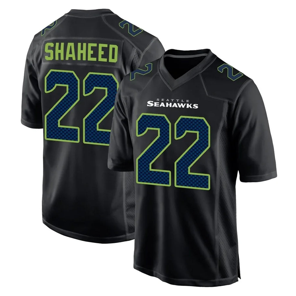 Choea S.Seahawks #22 Rashid Shaheed Player Black Limited Fashion Home Game Stitched Jerseys
