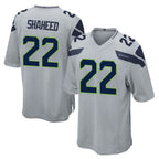 Choea S.Seahawks #22 Rashid Shaheed Player Gray Home Game Stitched Jerseys
