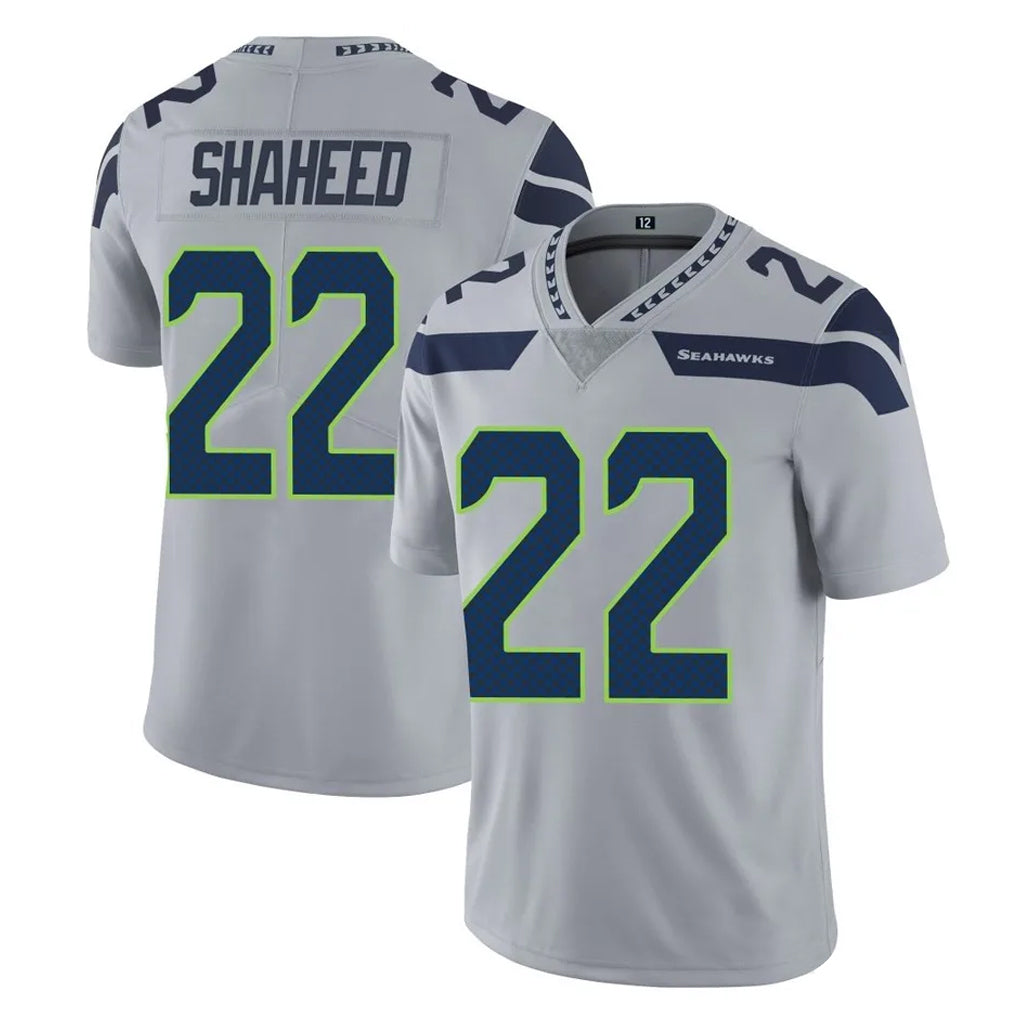 Choea S.Seahawks #22 Rashid Shaheed Player Gray Limited Vapor Untouchable Home Game Stitched Jerseys