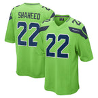 Choea S.Seahawks #22 Rashid Shaheed Player Green Home Game Stitched Jerseys