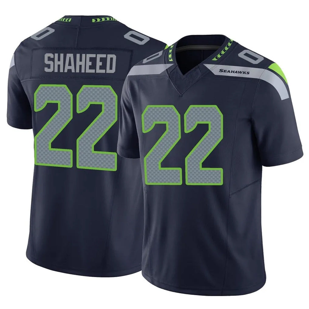 Choea S.Seahawks #22 Rashid Shaheed Player Navy Limited Vapor F.U.S.E. Home Game Stitched Jerseys