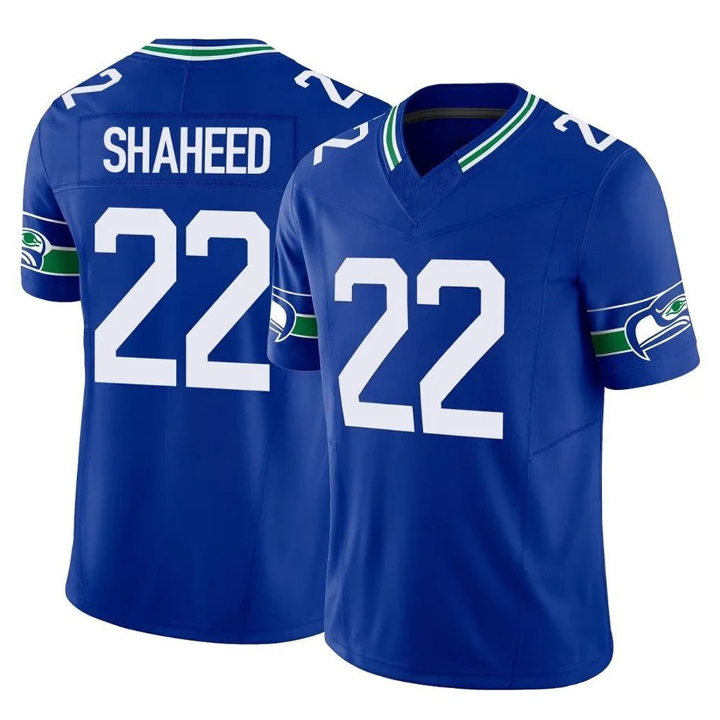 Choea S.Seahawks #22 Rashid Shaheed Player Royal Limited Throwback Vapor F.U.S.E. Home Game Stitched Jerseys