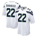 Choea S.Seahawks #22 Rashid Shaheed Player White Home Game Stitched Jerseys