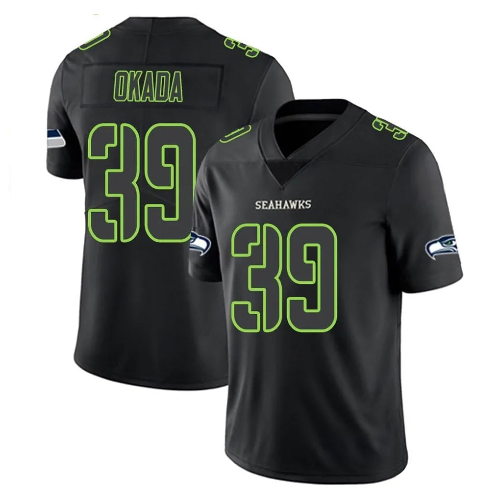 Choea S.Seahawks #39 Ty Okada Player Black Impact Limited Home Game Stitched Jerseys
