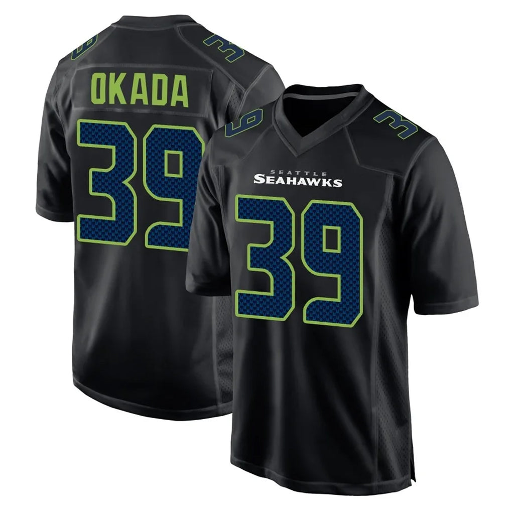Choea S.Seahawks #39 Ty Okada Player Black Limited Fashion Home Game Stitched Jerseys