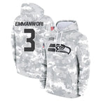 Choea S.Seahawks #3 Nick Emmanwori Player Arctic Camo Limited Salute to Service Pullover Hoodies Game Stitched Jerseys