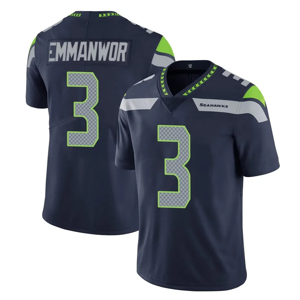 Choea S.Seahawks #3 Nick Emmanwori Player Navy Limited Vapor Untouchable Home Game Stitched Jerseys