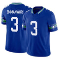 Choea S.Seahawks #3 Nick Emmanwori Player Royal Limited Throwback Vapor F.U.S.E. Home Game Stitched Jerseys