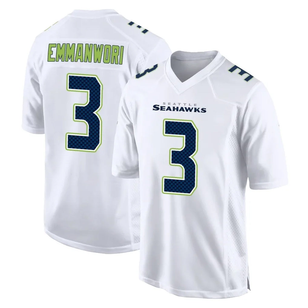 Choea S.Seahawks #3 Nick Emmanwori Player White Tundra Fashion Home Game Stitched Jerseys