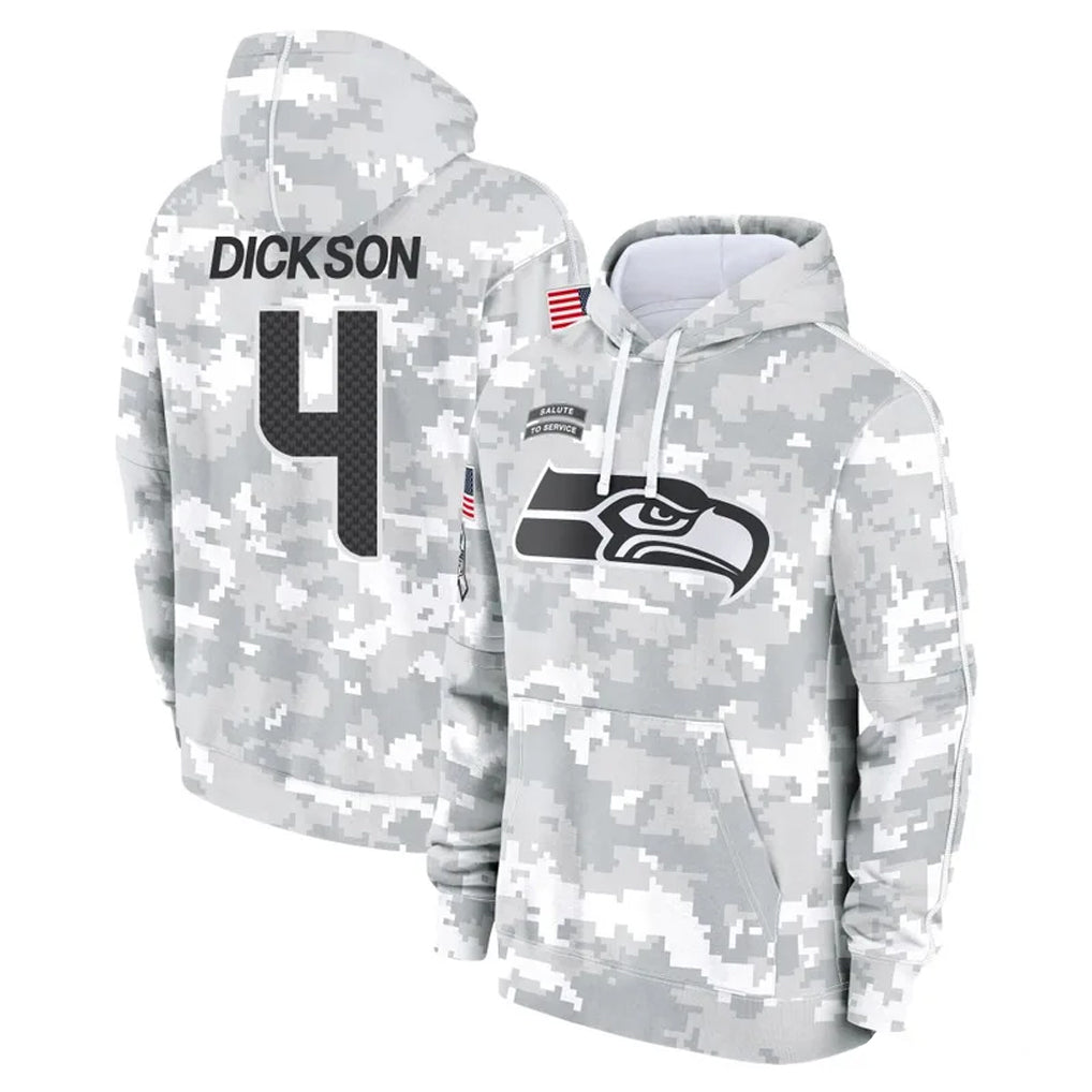Choea S.Seahawks #4 Michael Dickson Player Arctic Camo Limited Salute to Service Pullover Hoodies Game Stitched Jerseys