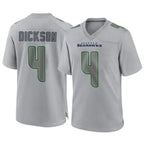 Choea S.Seahawks #4 Michael Dickson Player Gray Atmosphere Fashion Home Game Stitched Jerseys