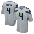 Choea S.Seahawks #4 Michael Dickson Player Gray Home Game Stitched Jerseys